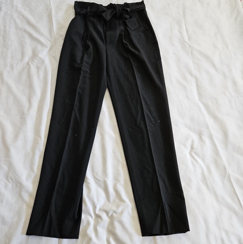 Tahari Paperbag Classic Black Dress Trousers - 2